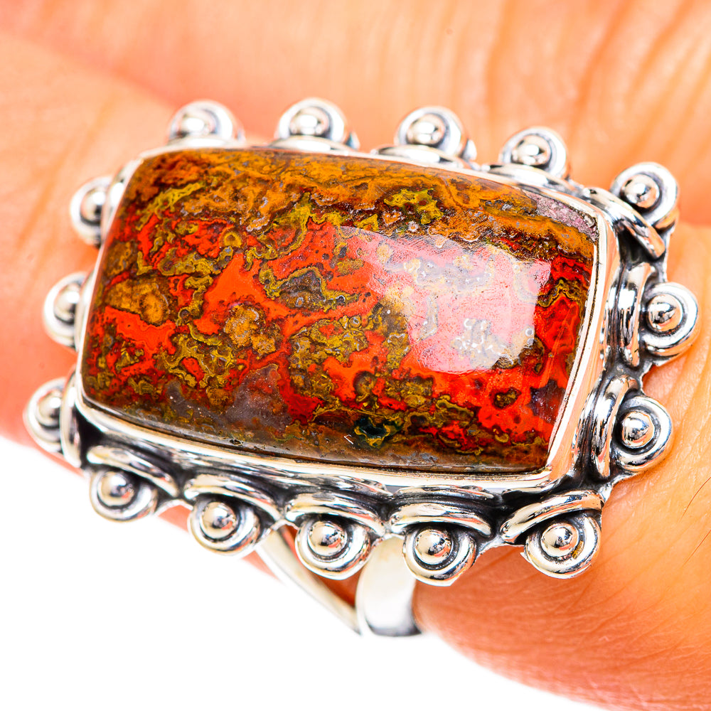 Moroccan Agate Rings handcrafted by Ana Silver Co - RING108877