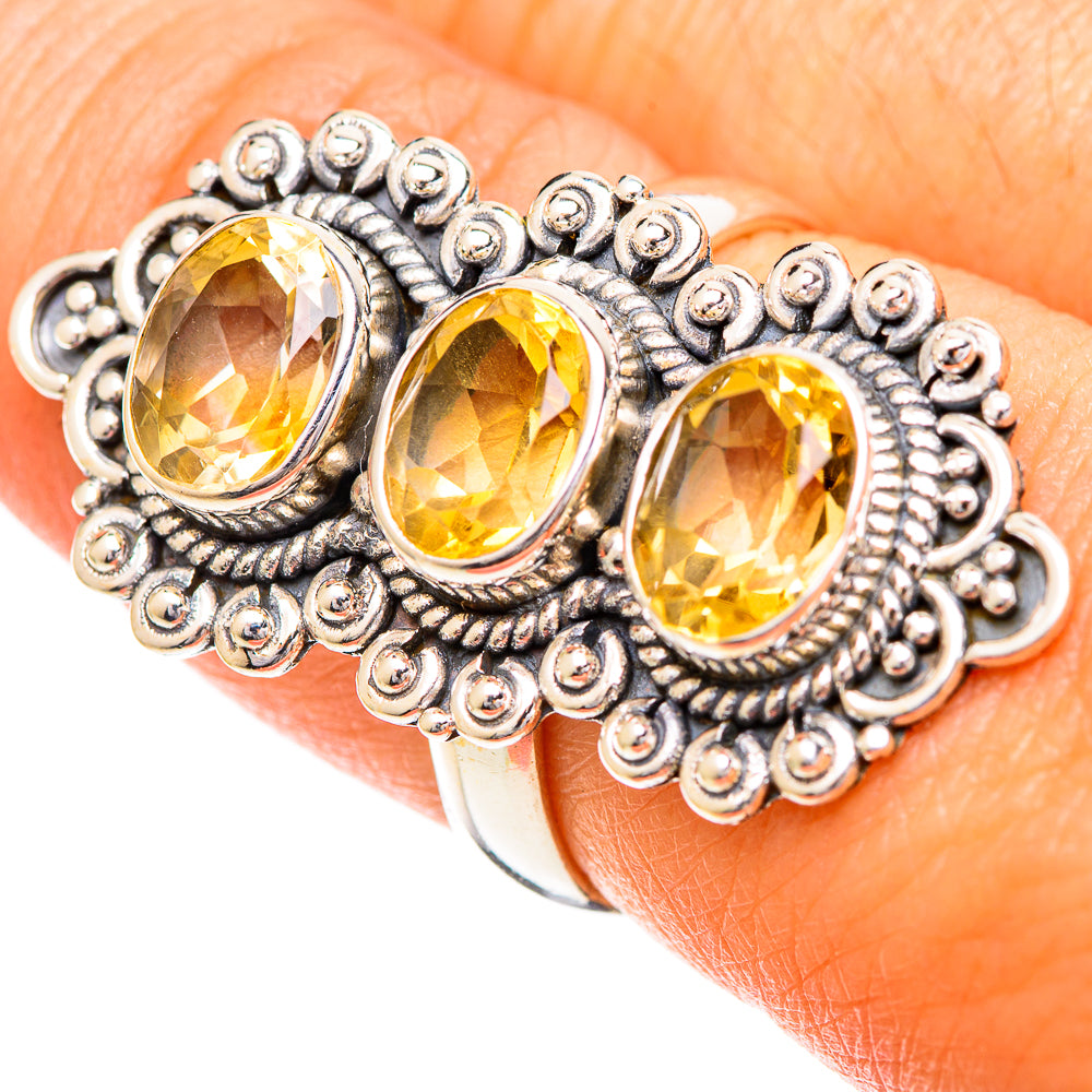 Citrine Rings handcrafted by Ana Silver Co - RING108882