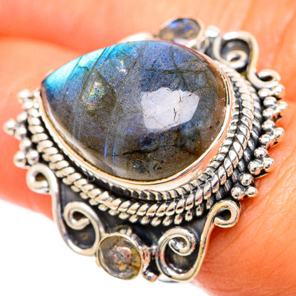 Labradorite Rings handcrafted by Ana Silver Co - RING108892