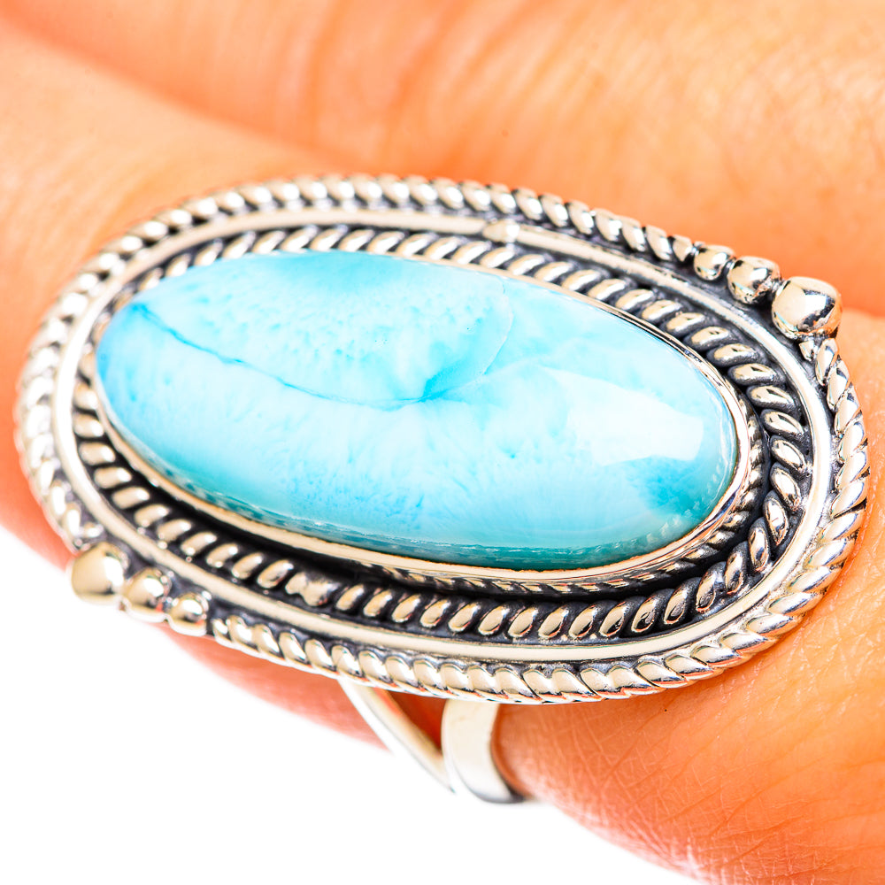 Larimar Rings handcrafted by Ana Silver Co - RING108900