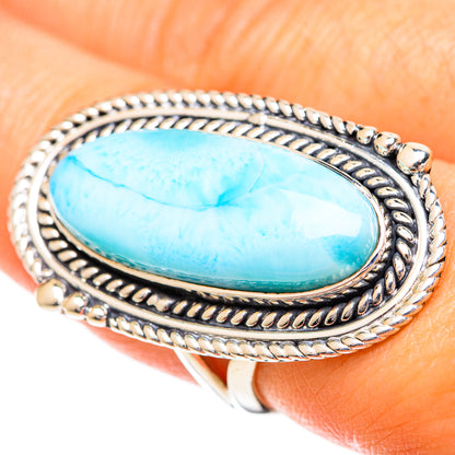 Larimar Rings handcrafted by Ana Silver Co - RING108900