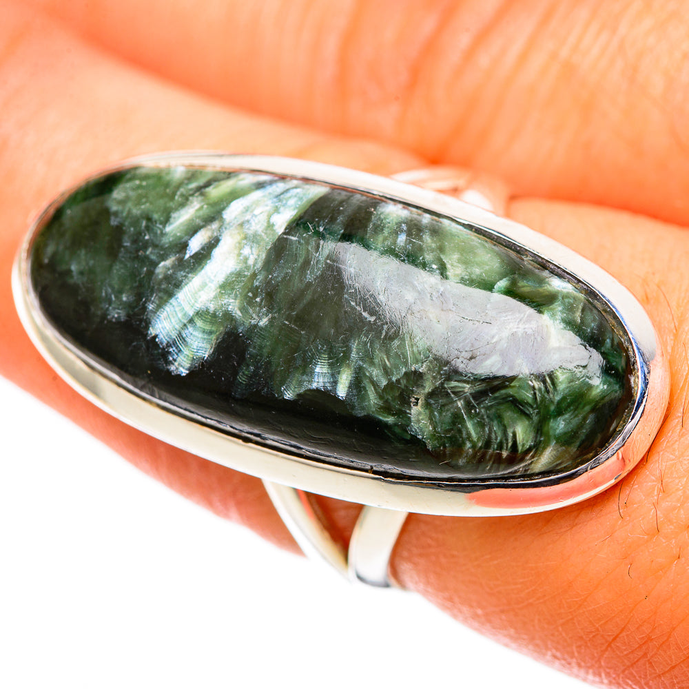 Seraphinite Rings handcrafted by Ana Silver Co - RING108903