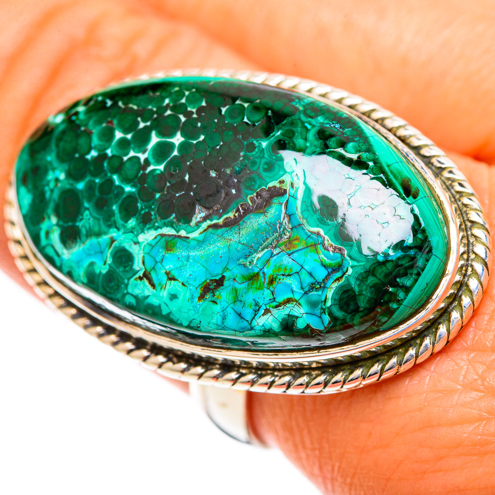 Chrysocolla Rings handcrafted by Ana Silver Co - RING108906