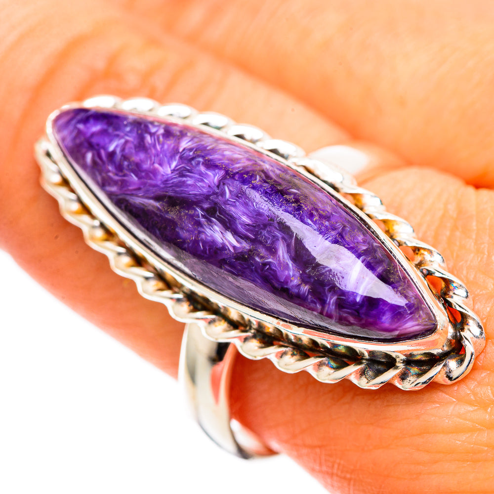 Charoite Rings handcrafted by Ana Silver Co - RING108918