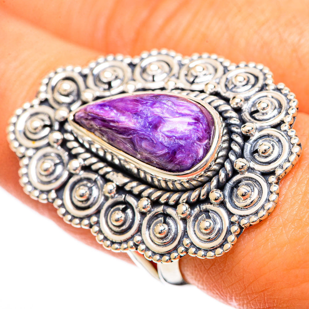 Charoite Rings handcrafted by Ana Silver Co - RING108919