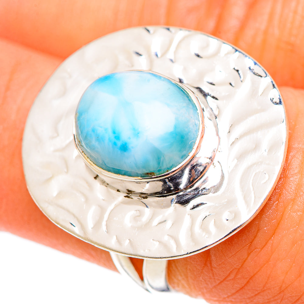 Larimar Rings handcrafted by Ana Silver Co - RING108924