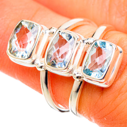 Blue Topaz Rings handcrafted by Ana Silver Co - RING108925
