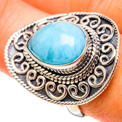 Larimar Rings handcrafted by Ana Silver Co - RING108928