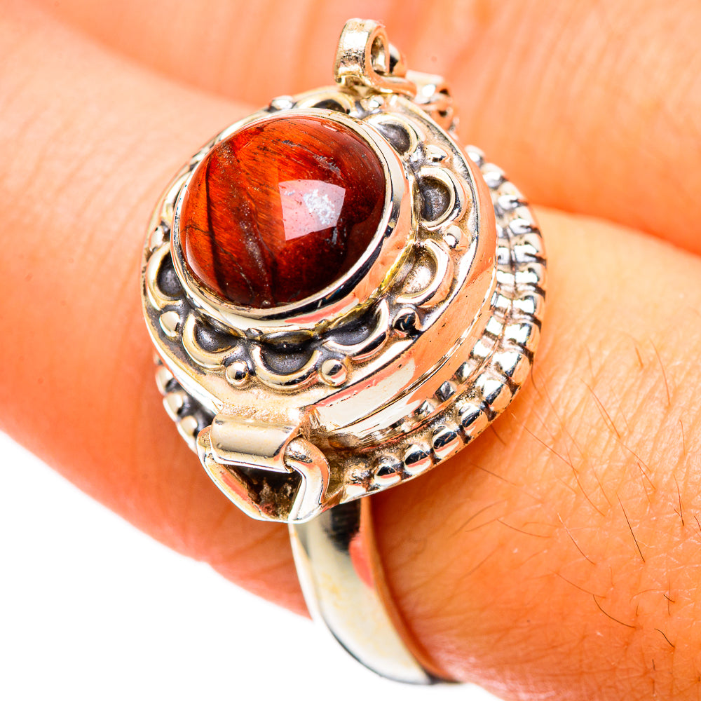 Red Tiger Eye Rings handcrafted by Ana Silver Co - RING108938