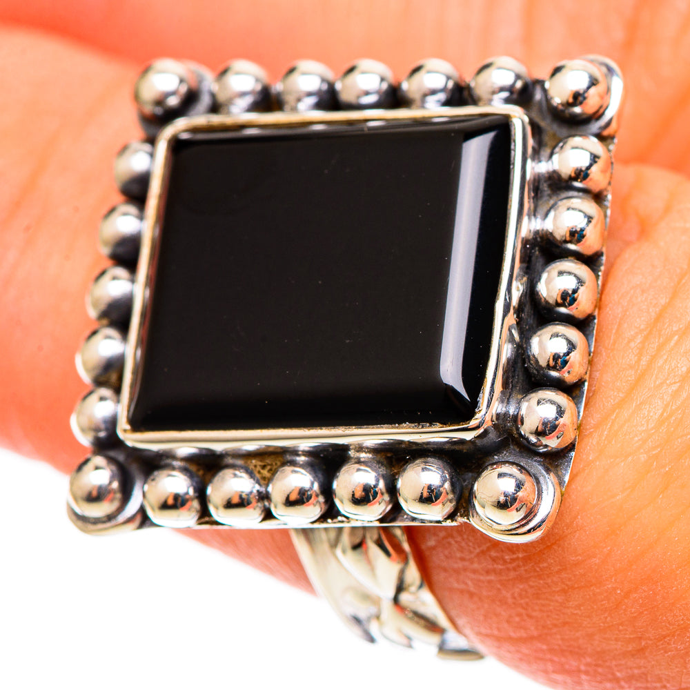 Black Onyx Rings handcrafted by Ana Silver Co - RING108947
