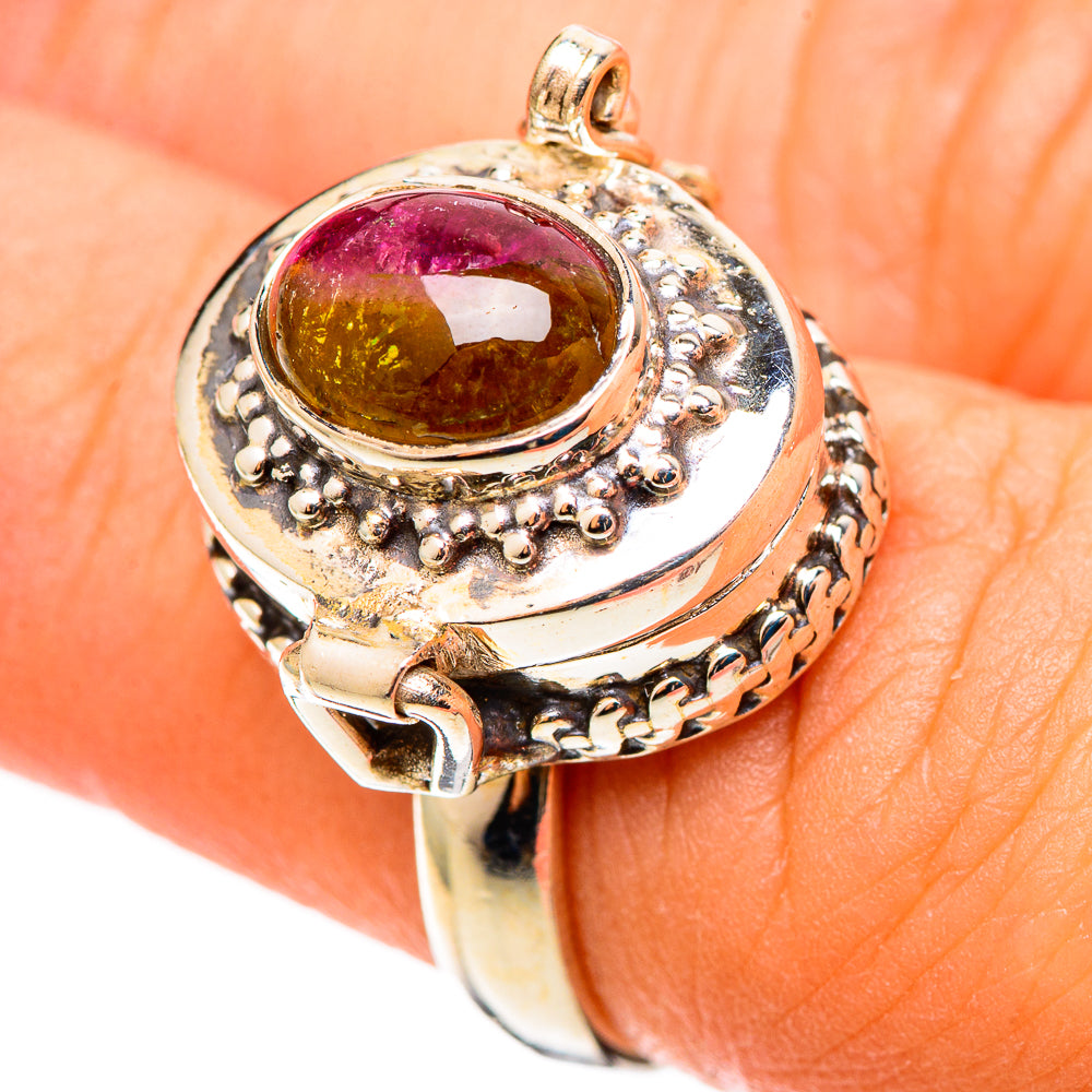 Watermelon Tourmaline Rings handcrafted by Ana Silver Co - RING108954