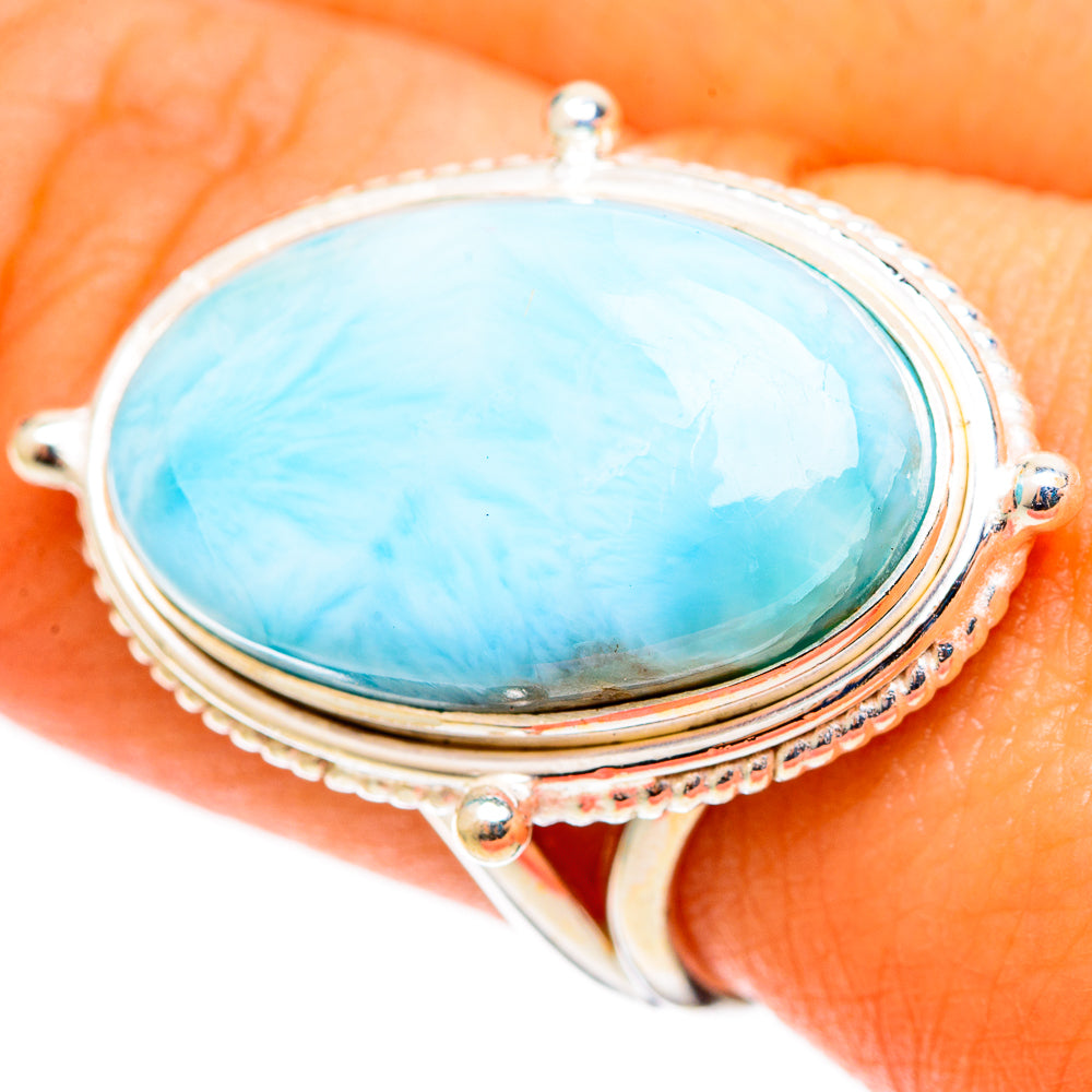 Larimar Rings handcrafted by Ana Silver Co - RING108959