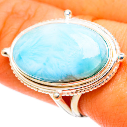 Larimar Rings handcrafted by Ana Silver Co - RING108959