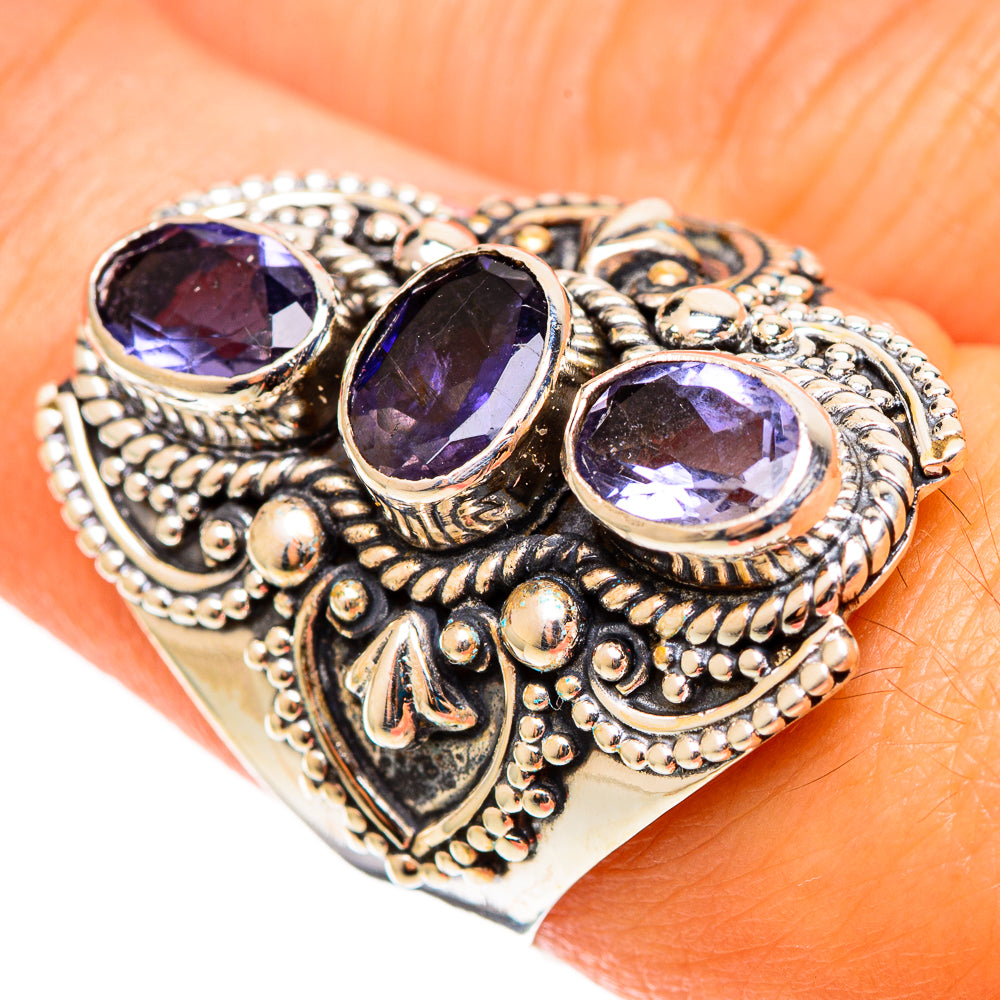 Violet Spinel Rings handcrafted by Ana Silver Co - RING108974