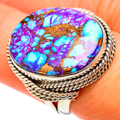 Spiny Oyster Turquoise Rings handcrafted by Ana Silver Co - RING108976