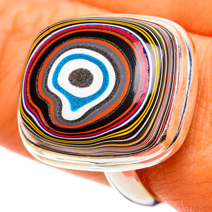 Fordite Rings handcrafted by Ana Silver Co - RING108984