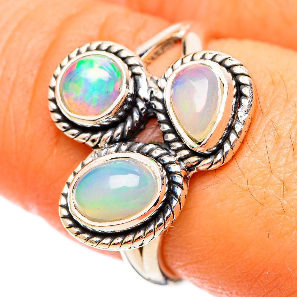 Ethiopian Opal Rings handcrafted by Ana Silver Co - RING108985
