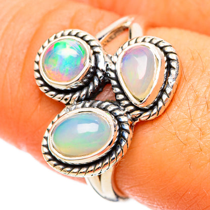 Ethiopian Opal Rings handcrafted by Ana Silver Co - RING108985