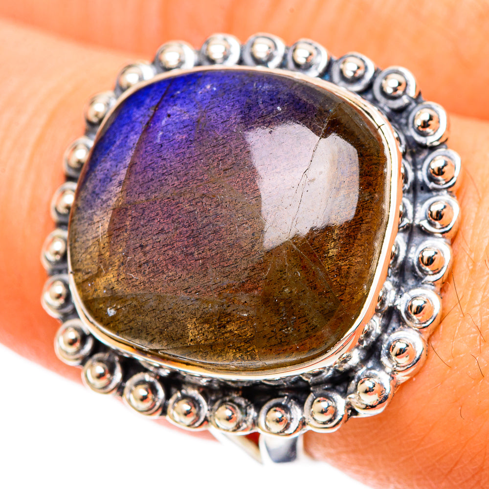 Labradorite Rings handcrafted by Ana Silver Co - RING108988