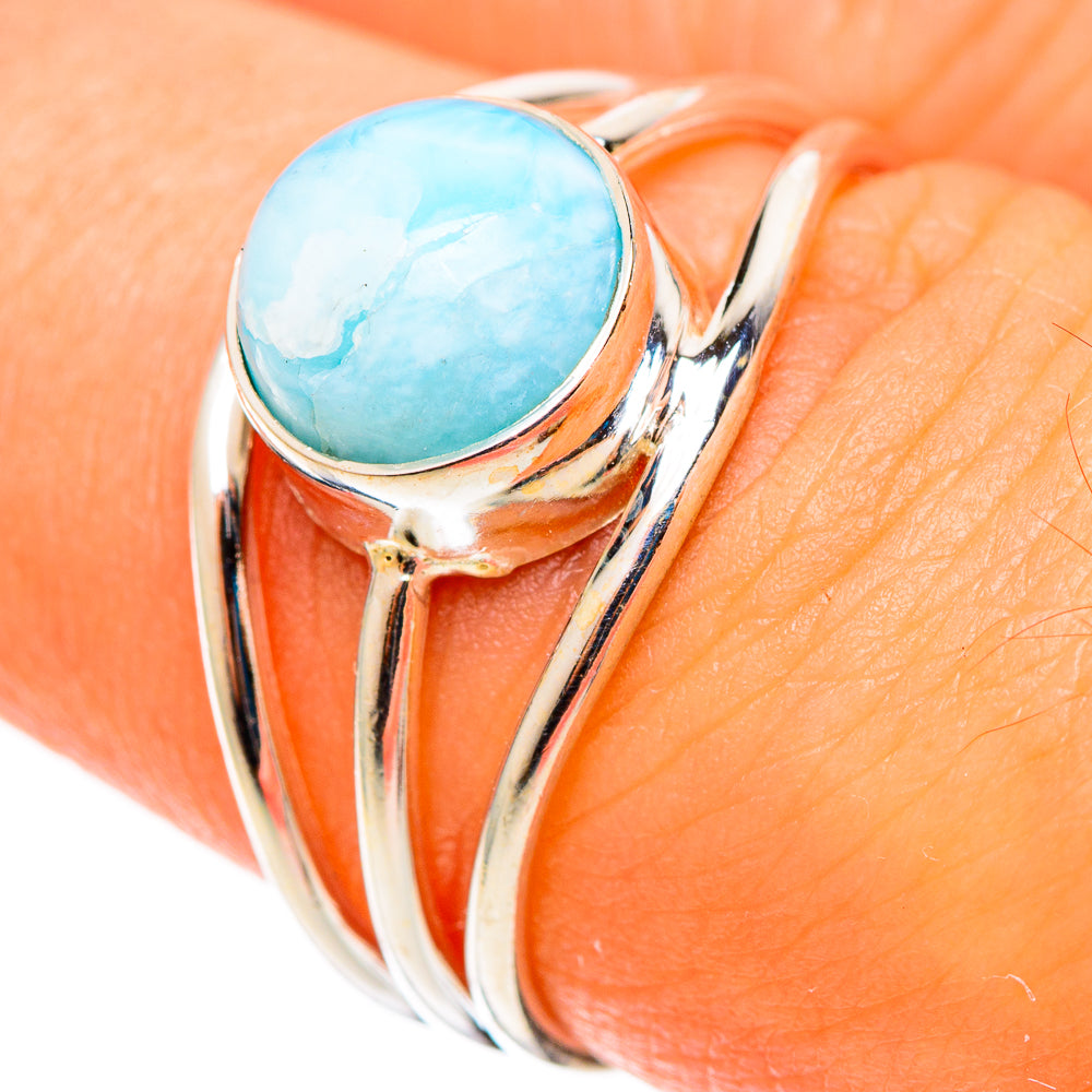 Larimar Rings handcrafted by Ana Silver Co - RING108993