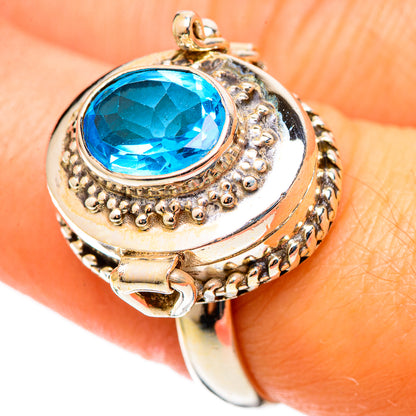 Blue Topaz Rings handcrafted by Ana Silver Co - RING108994