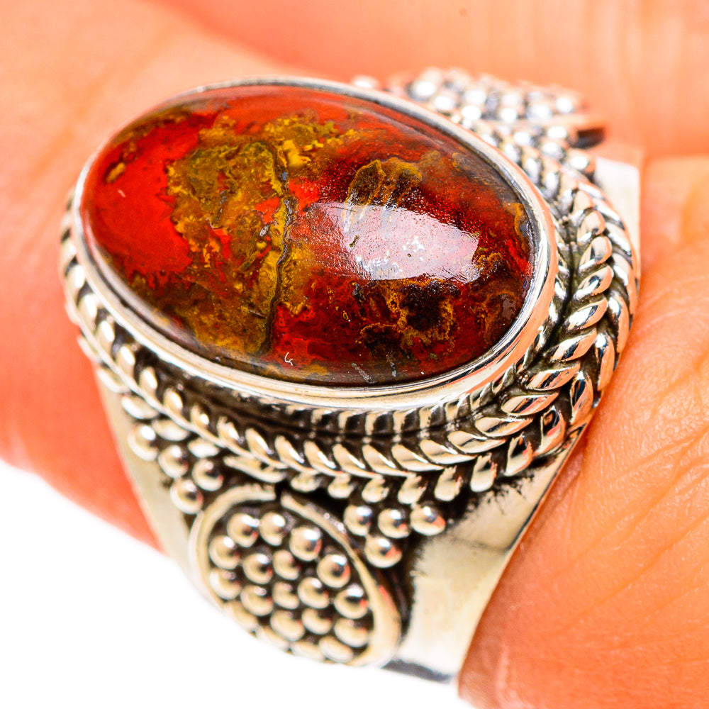 Moroccan Agate Rings handcrafted by Ana Silver Co - RING108998
