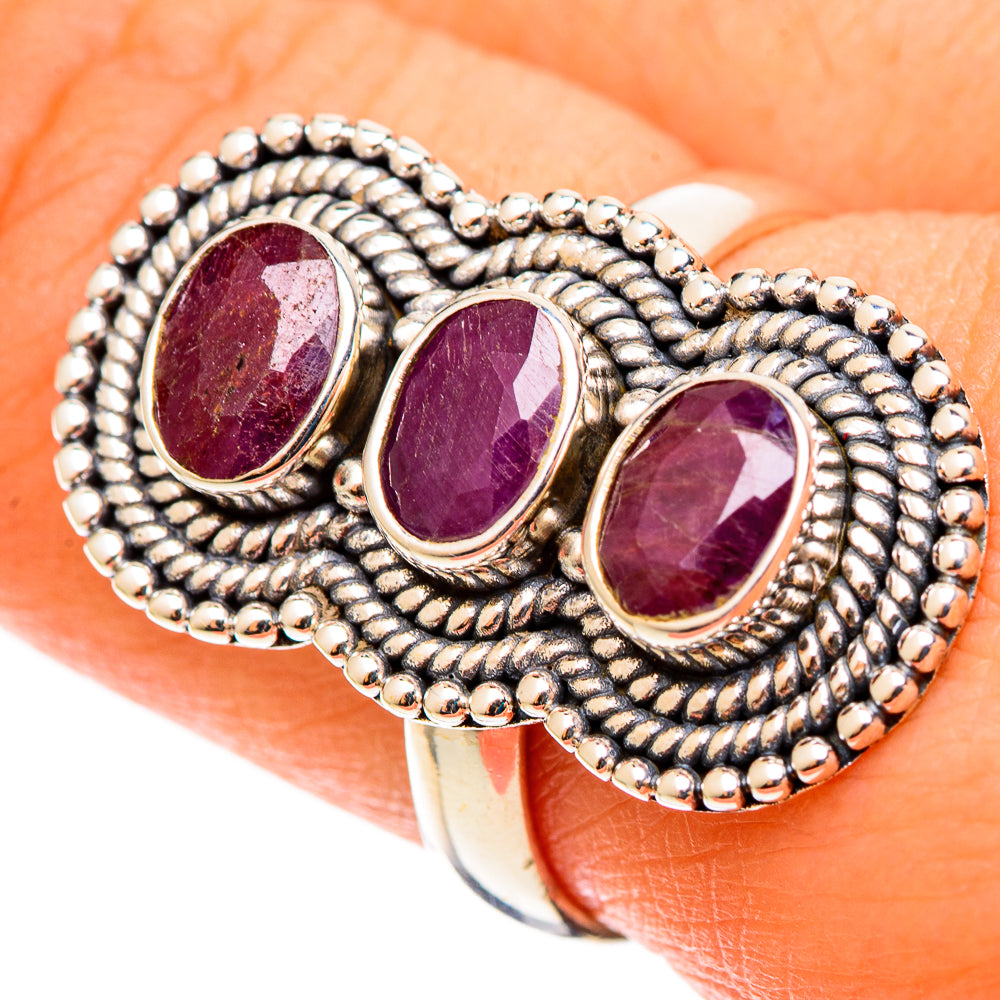 Ruby Rings handcrafted by Ana Silver Co - RING109004