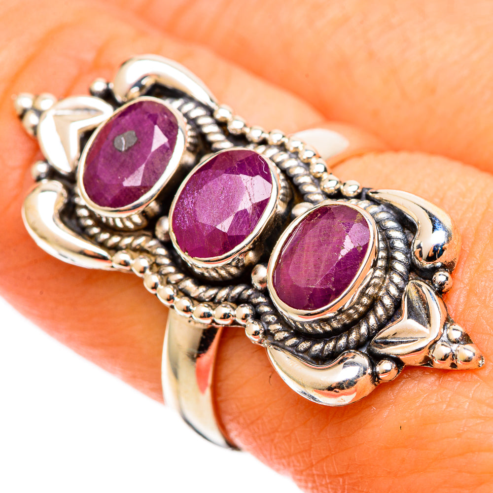 Ruby Rings handcrafted by Ana Silver Co - RING109005