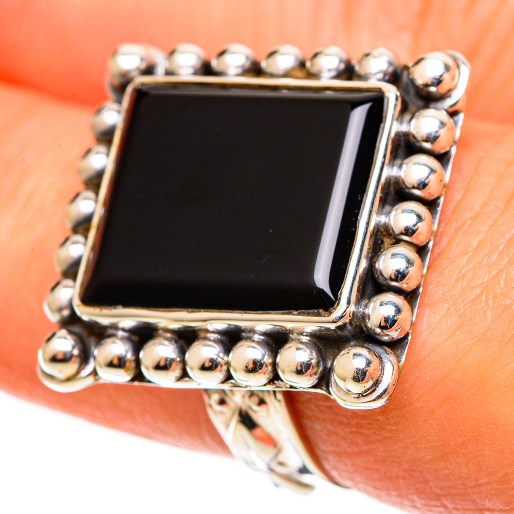 Black Onyx Rings handcrafted by Ana Silver Co - RING109009