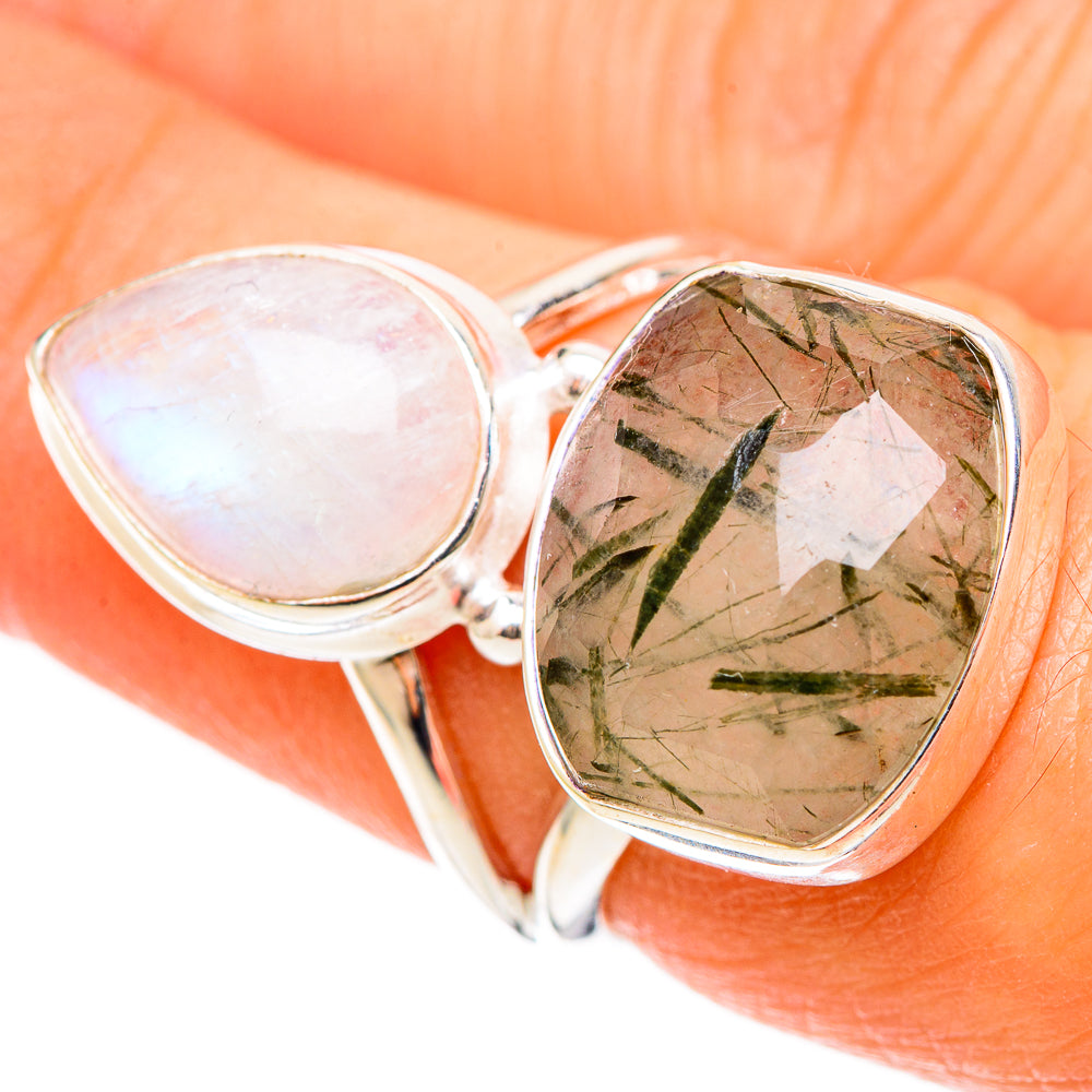 Tourmalinated Quartz Rings handcrafted by Ana Silver Co - RING109010
