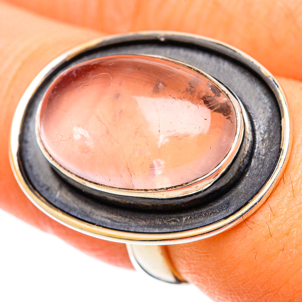 Rose Quartz Rings handcrafted by Ana Silver Co - RING109032