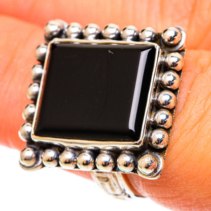 Black Onyx Rings handcrafted by Ana Silver Co - RING109038