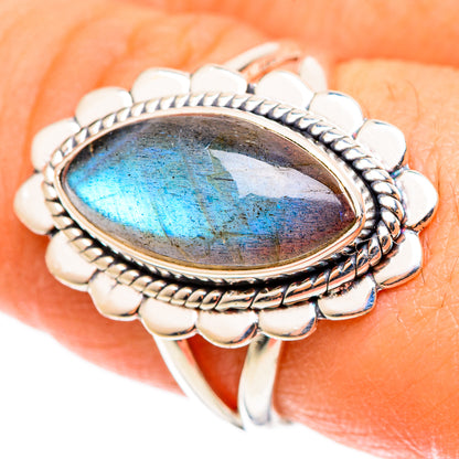 Labradorite Rings handcrafted by Ana Silver Co - RING109050