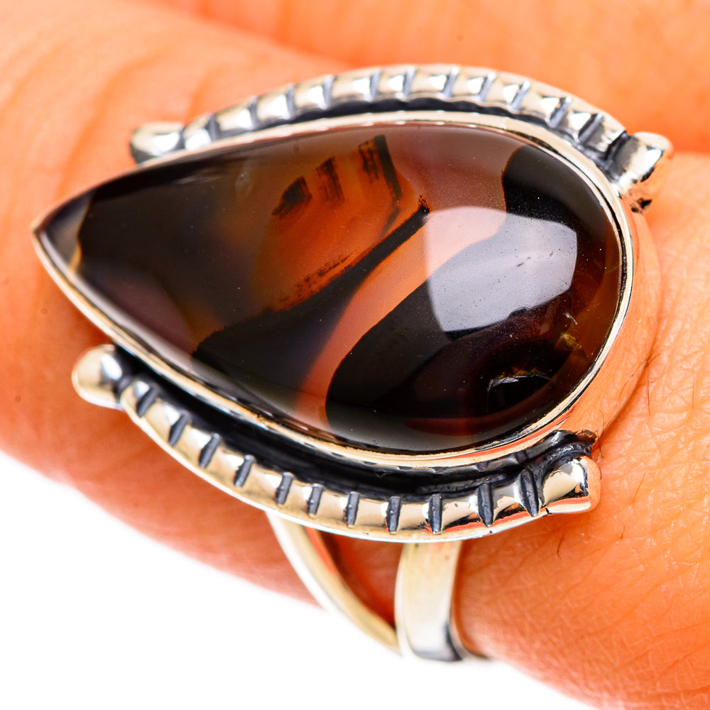 Montana Agate Rings handcrafted by Ana Silver Co - RING109058