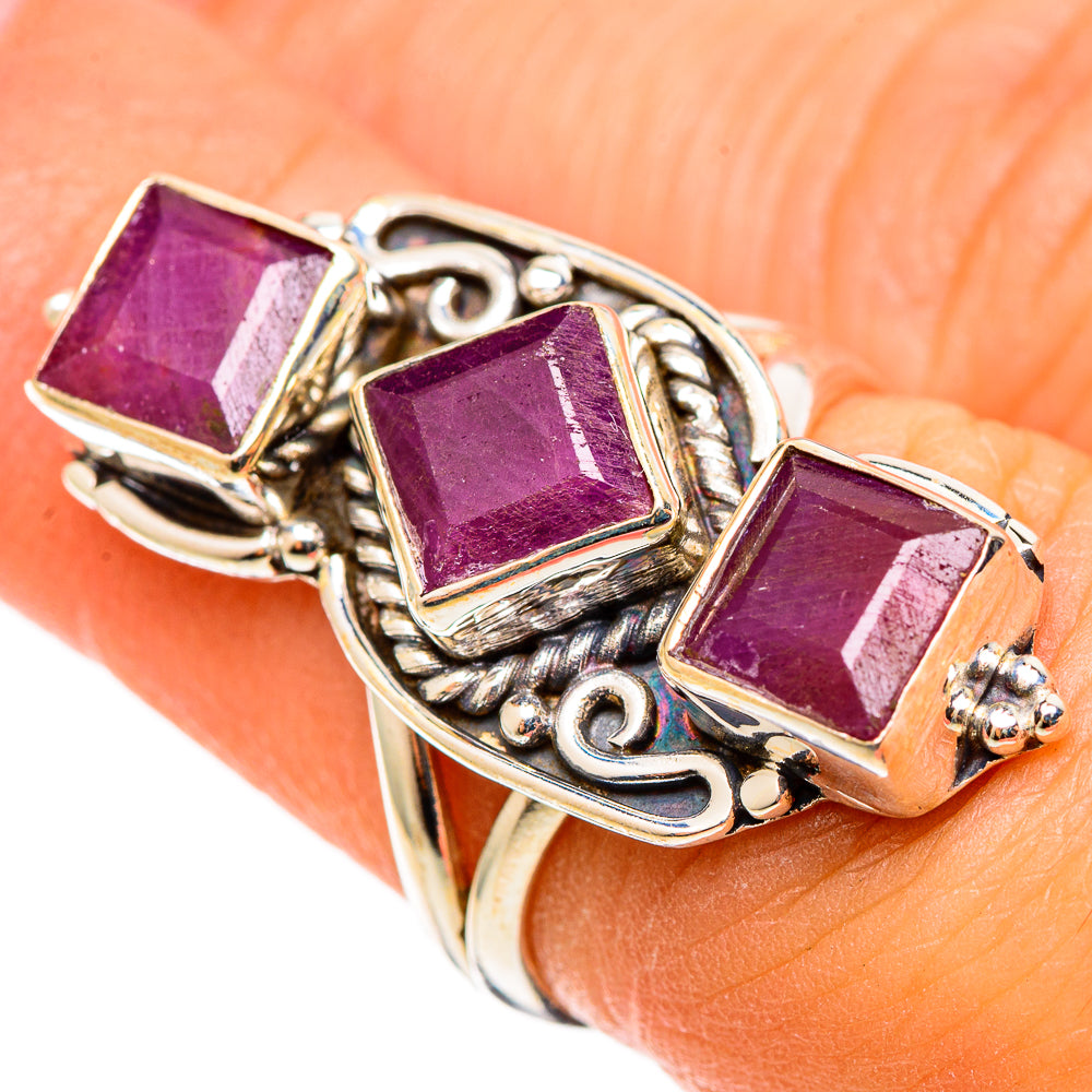 Ruby Rings handcrafted by Ana Silver Co - RING109059