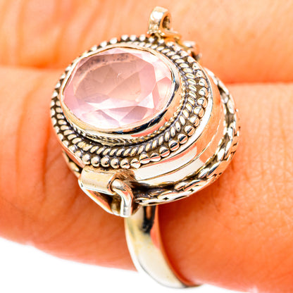 Rose Quartz Rings handcrafted by Ana Silver Co - RING109060