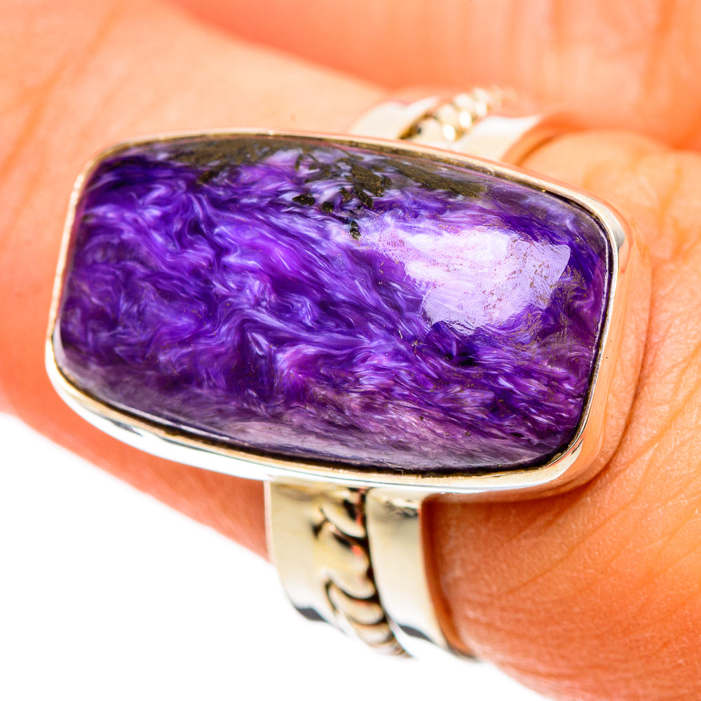 Charoite Rings handcrafted by Ana Silver Co - RING109063