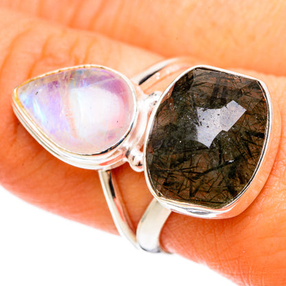 Tourmalinated Quartz Rings handcrafted by Ana Silver Co - RING109065