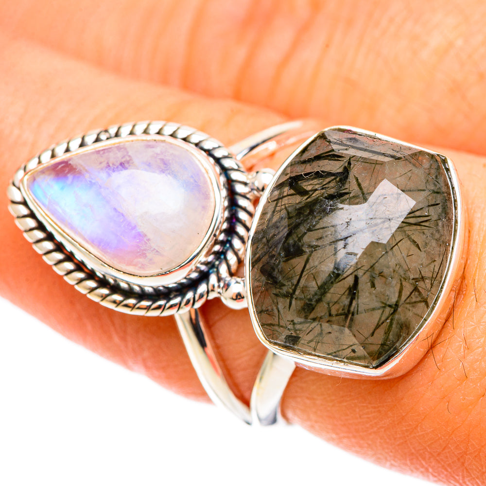 Tourmalinated Quartz Rings handcrafted by Ana Silver Co - RING109066