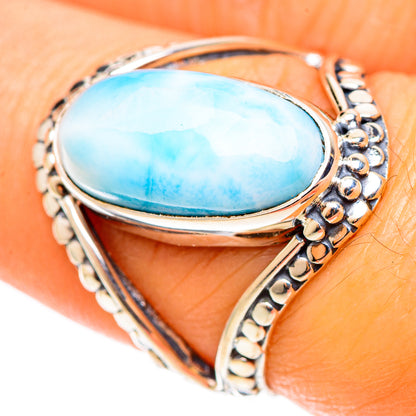 Larimar Rings handcrafted by Ana Silver Co - RING109077