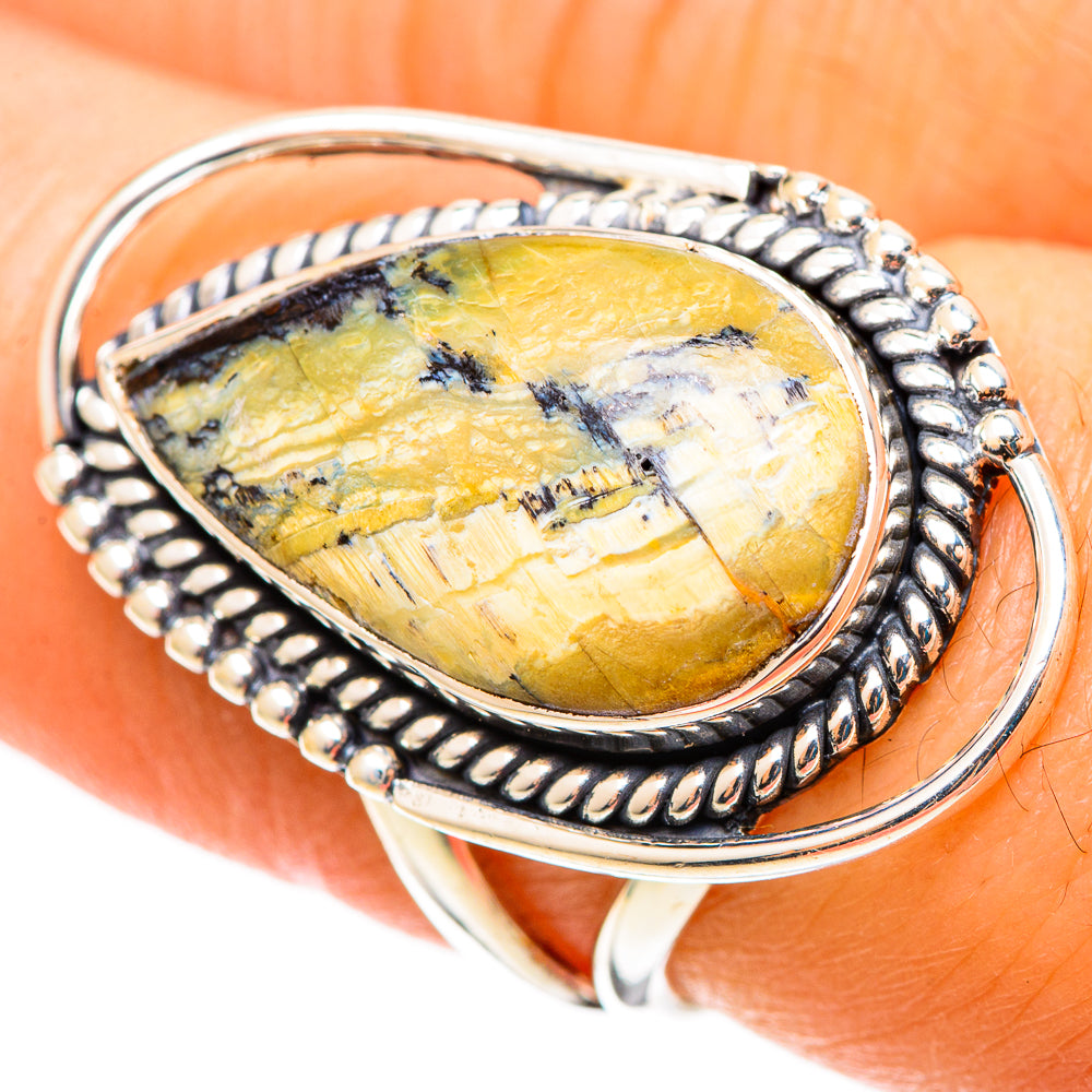 Dendritic Agate Rings handcrafted by Ana Silver Co - RING109083
