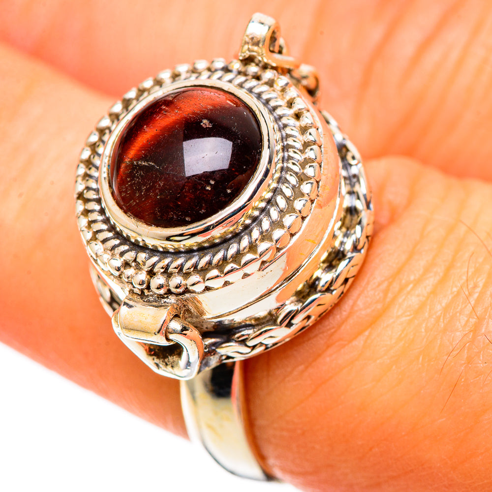 Red Tiger Eye Rings handcrafted by Ana Silver Co - RING109085