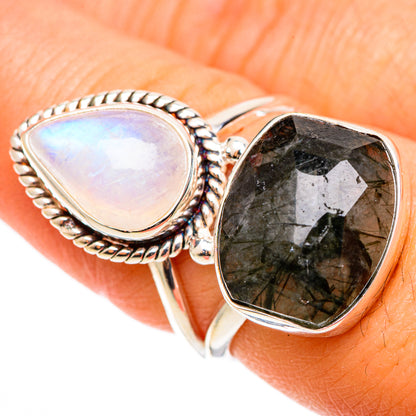 Tourmalinated Quartz Rings handcrafted by Ana Silver Co - RING109093
