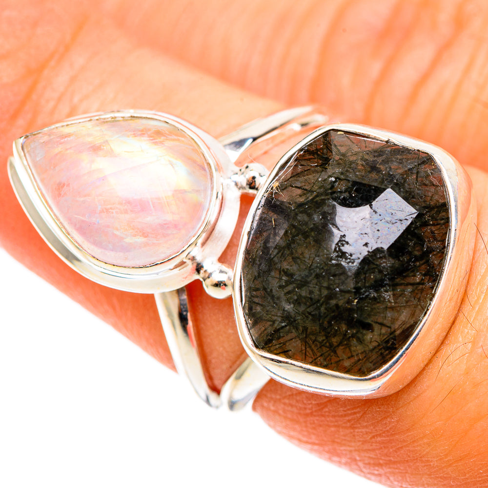 Tourmalinated Quartz Rings handcrafted by Ana Silver Co - RING109094