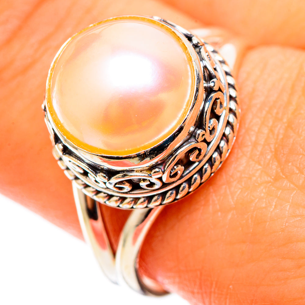 Cultured Pearl Rings handcrafted by Ana Silver Co - RING109098