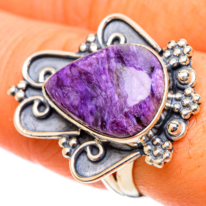 Charoite Rings handcrafted by Ana Silver Co - RING109115