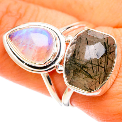 Tourmalinated Quartz Rings handcrafted by Ana Silver Co - RING109118