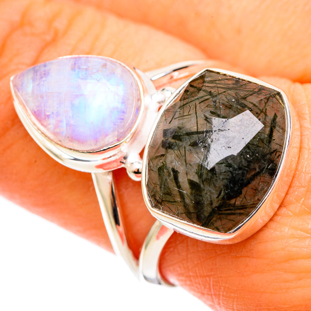 Tourmalinated Quartz Rings handcrafted by Ana Silver Co - RING109119