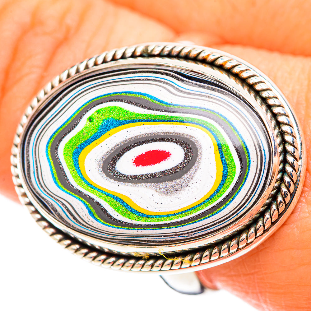 Fordite Rings handcrafted by Ana Silver Co - RING109130