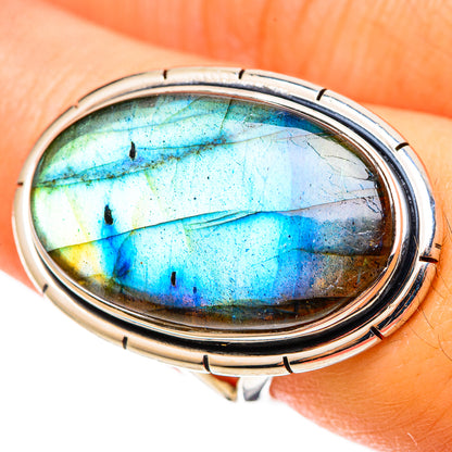 Labradorite Rings handcrafted by Ana Silver Co - RING109133